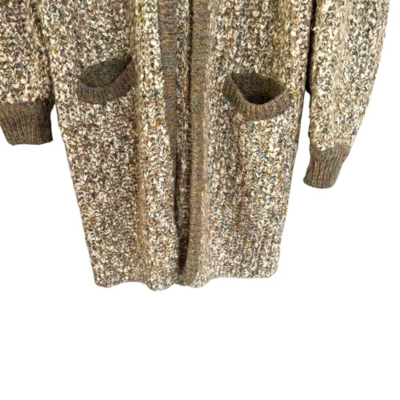Vintage Le Chois Heavy Thick Knit Longline Cardigan Sweater Size Medium - Picture 6 of 10